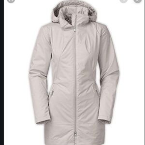 North Face Ancha  Insulated Parka Jacket Coat XS beige/ivory